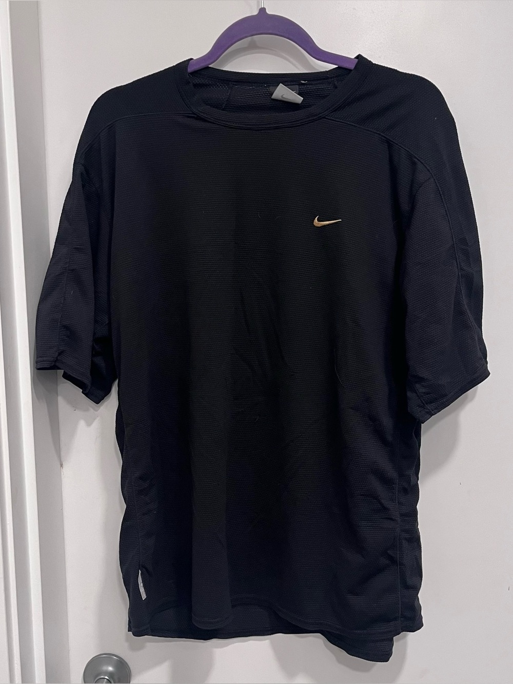 Nike Sphere Dry men's short-sleeve athletic t-shirt Black